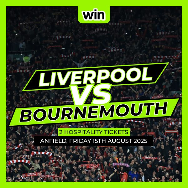 Liverpool FC v Bournemouth FC (Fri 15th August)- 2 x Hospitality Tickets