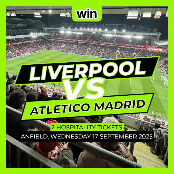 Liverpool FC v Atletico Madrid (Wed 17th September)- 2 x Hospitality Tickets