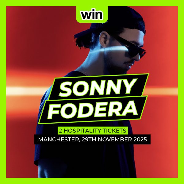 Sonny Fodera (Saturday 29th November 2025) – 2 x VIP Hospitality Lounge Tickets