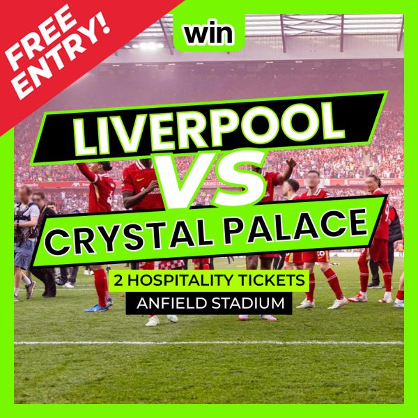 Free Entry - Liverpool FC v Crystal Palace FC (Wed 29th October 2025)- 2 x Hospitality Tickets