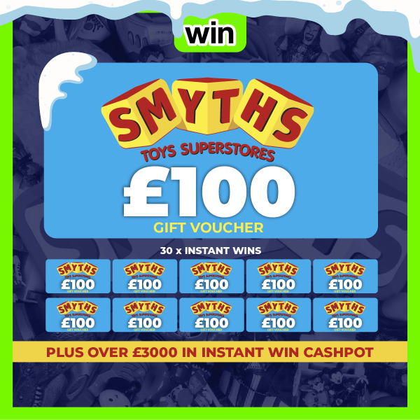 Smyths Toys 30 x Gift Cards & £3000 Instant Wins