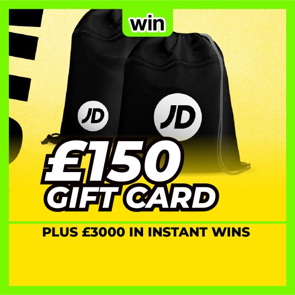 JD Sports 20 x Gift Cards & £3000 Instant Wins