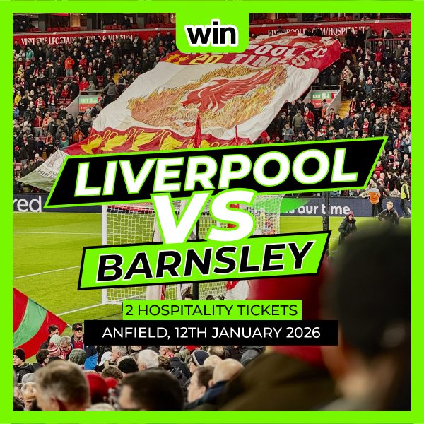 Liverpool FC v Barnsley (Mon 12th January) - 2 x Hospitality Tickets