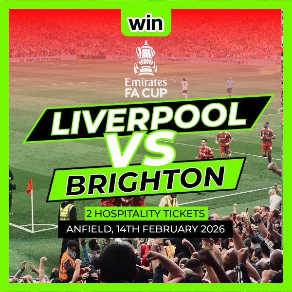 Liverpool FC v Brighton FC (Sat 14th Feb) - 2 x Hospitality Tickets